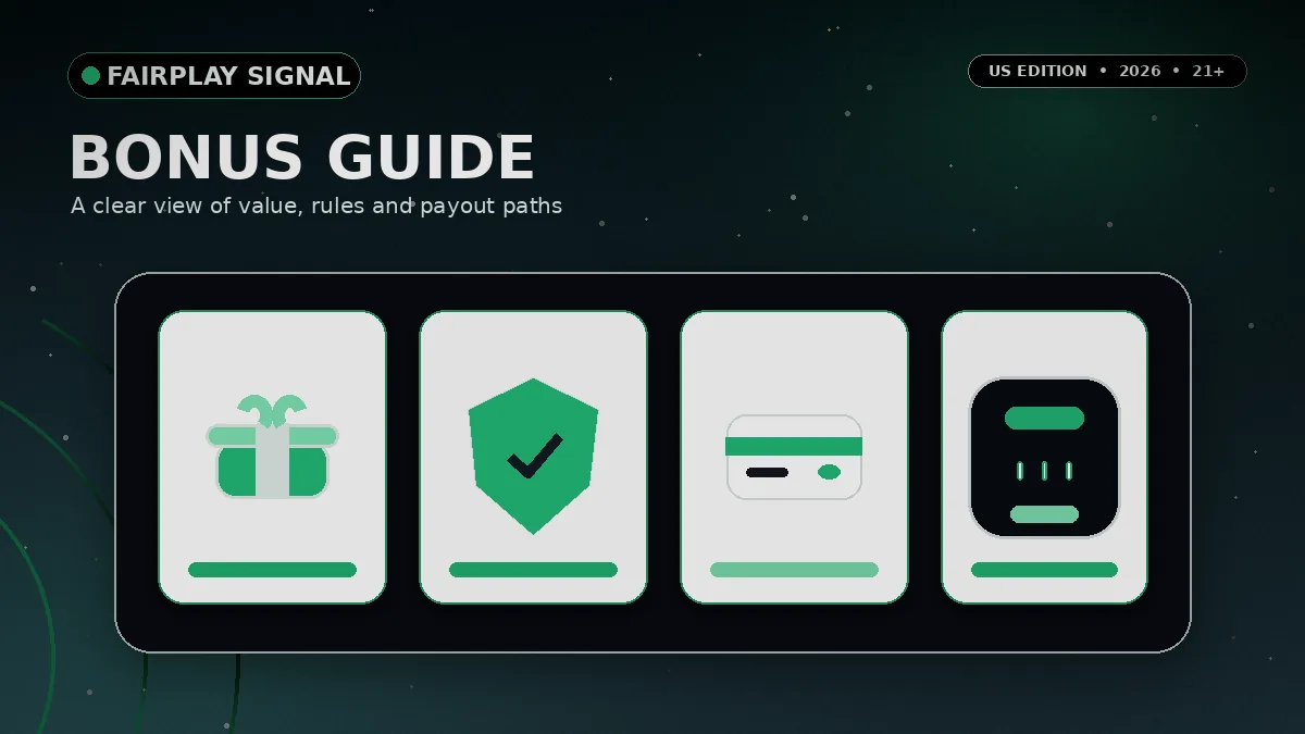 FairPlay Signal hub — no deposit bonus guide for US players in 2026
